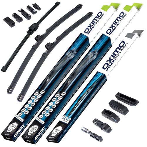 OXIMO SIMPLY WORKS Front und Heckscheibenwischer für Seat Ibiza 4 IV 6J 09.2011-08.2017 Coup 3er Set Wischerblätter - links 600 mm rechts 400 mm hinten 330 mm