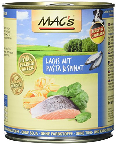 Mac S Lachs Mit Pasta Spinat 6Er Pack 6 X 800 G G 6Er Pack