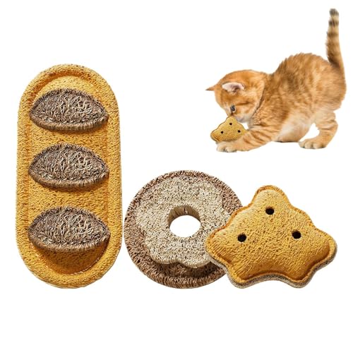 Generisch Katzen-Kauspielzeug - Zahnreinigung Bereicherung 3 Stück Katzenminze Katzenspielzeug Für Mentale Stimulation Kautraining Kleine Mittlere Und Große Rassen Welpen Im Freien
