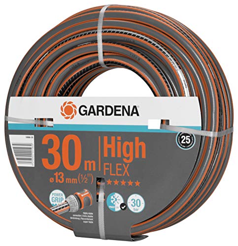 Gardena Comfort HighFLEX Schlauch 13 mm 1 2 Zoll 30 m Gartenschlauch mit Power-Grip-Profil 30 bar Berstdruck formstabil UV-beständig 18066-20