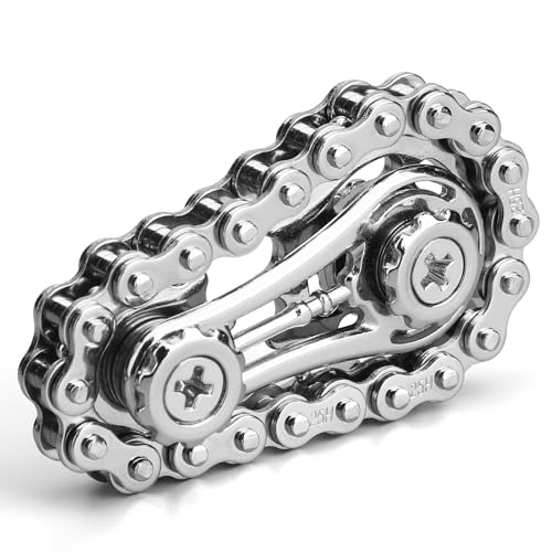 Coole Zahnräder Fidget Kette Montage Fidget Spinner Ring Spielzeug für Kinder Erwachsene Metall Fidgeting Fahrrad Kettenräder Würfel EDC Neuheit Stress Relief Hand Spinner Kinetisches Geschenk