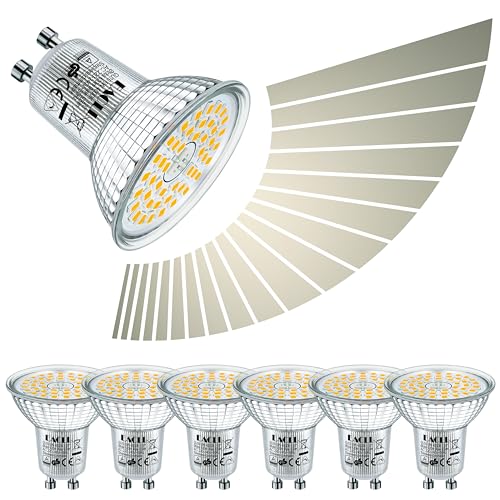 EACLL Neutralwiss 6W Stufenlos 6er 620 4000K Birnen AC 230V Flimmerfrei Strahler Kontinuierlich Dimmen über Dimmer
