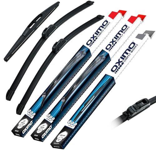 OXIMO SIMPLY WORKS Front und Heckscheibenwischer für Suzuki SX4 S-Cross S-Cross ab 10.2013 Fließheck 3er Set Wischerblätter - links 650 mm rechts 350 mm hinten 250 mm
