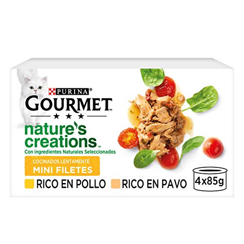 Gourmet Nestl Purina Nature s Creation Nassfutter für Katzen Huhn und Truthahn 12 x 4 85 g
