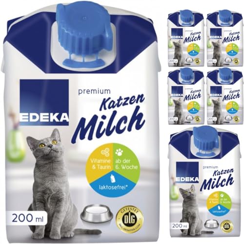EDEKA Katzenmilch Milch 200 mililiter X 6 STÜCK