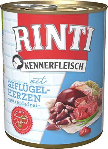 Kennerfleisch mit Geflügelherzen 12er Pack 12x 800 g