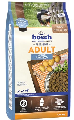 bosch HPC Adult mit Fisch Kartoffel Hundetrockenfutter für ausgewachsene Hunde aller Rassen 1 x 15 kg