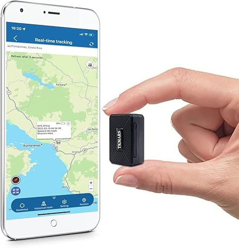 TKMARS Klein Ortungsgerät magnetischer Peilsender für 1500mAh Akku wasserdicht kostenlose APP Web Plattform