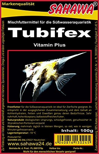 Fischfutter Frostfutter Tubifex 10x100g 1kg 1Pack