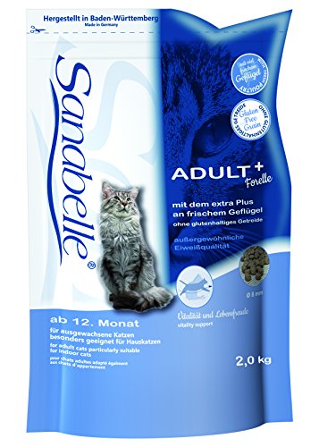 Sanabelle Adult mit Forelle Katzentrockenfutter für ausgewachsene Katzen ab dem 12. Monat 1 x 2 kg