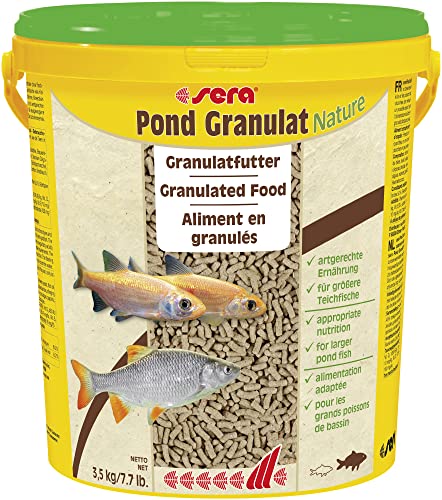 sera Pond Granulat Nature 21 Liter 3 5 kg - Das Granulatfutter für größere Teichfische