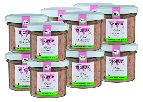  Hundefutter Schaf Reis Karotten Hunde 12x100g