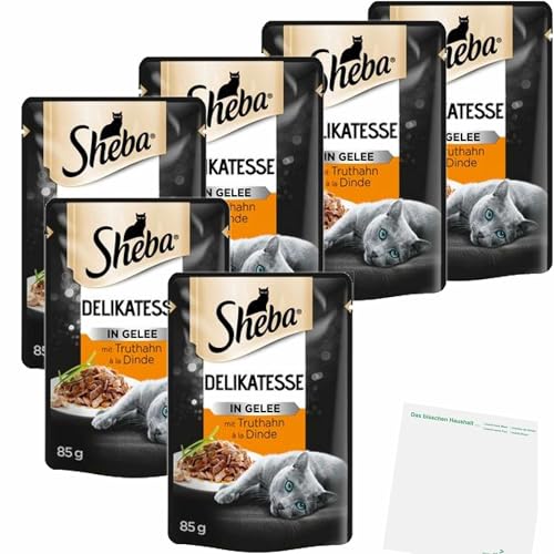 usy Bundle für Sheba Delikatesse in Gelee mit Truthahn 6er Pack 6x85g Beutel usy Block