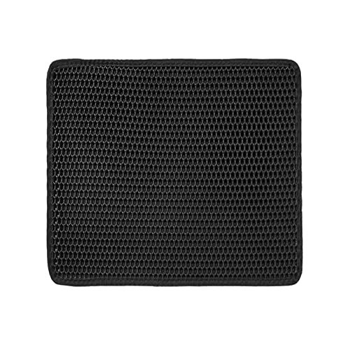 Matte für Katzentoilette Wabenmuster wasserabweisend Streukontrolle für Boden doppellagig weich auf Katzenpfoten