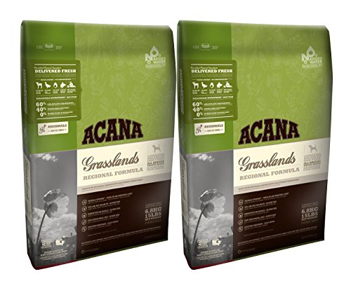 2 x 11.4 kg Acana Regionals Wiesen Trockenfutter für Hunde AVSL Bügelkopfhörer