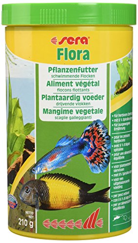  00670 flora 1000 ml   Die Grünflocken mit viel für lebendgebärende Zahnkarpfen  und Tanganjika im Süßwasser  und Meerwasseraquarium