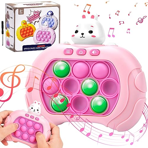 Vibbang Pop it Elektronische Spielzeug Quick Push Bubble Game Popit Bubble Sensory Fidget Spiel Popit Spielzeug Controller Antistress Reise Dekompression Spielzeug für Kinder Erwachsener