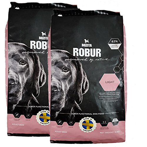  2x 12kg Robur Light weizenfrei fettreduziert sensible Hunde
