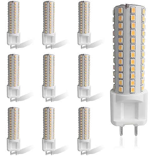 TPMAFF G12 LED-Glühbirne 10 Watt 1000 Lumen G12-Lichtquelle G12-LED-Mais-Glühbirne mit Doppelstiftsockel entspricht 100 Watt Halogen AC 100 V 277 V Nicht dimmbar 10 Stück