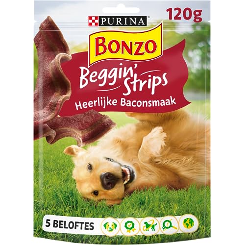 Bonzo Beggin Streifen mit Speckgeschmack Hundesnacks 120g - 6er Box 720g