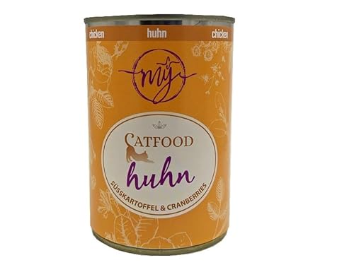 my Catfood Huhn mit Süsskartoffel Cranberries 400g m Katzenfutter I Nassfutter I Alleinfuttermittel ohne Konservierungsstoffe künstliche Aromastoffe Farbstoffe Lockstoffe