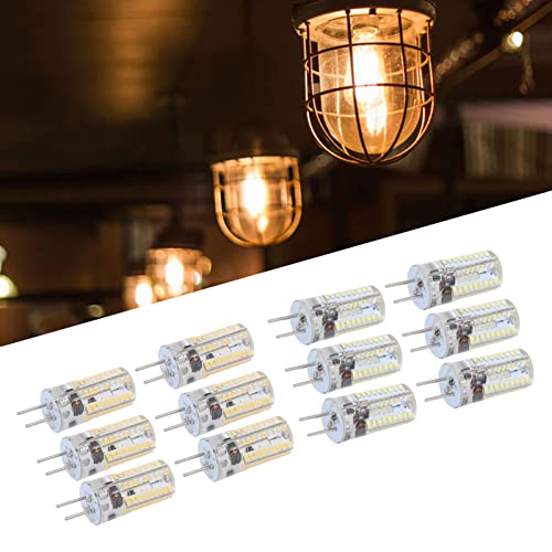 6 Stück 5 W 500 Lm GY6.35 LED-Birnen mit 72 LEDs 360-Grad-Beleuchtung Kühlkörper für Decken-Landschafts-Kronleuchter-Lampen Warmweiß