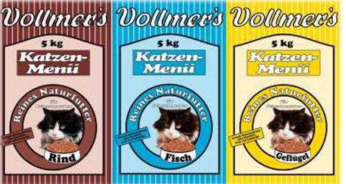 Vollmer s 57001 Katzenfutter Menü Rind 5 kg