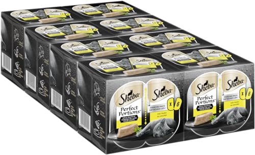 SHEBA Perfect PORTIONS Katzen Nassfutter Einzelbeutel 37 5g 8x3x 2x37 5g Huhn