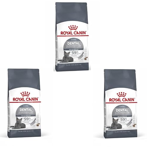 ROYAL CANIN Dental Care 3er Pack 3 x 400 g Trockenfutter für ausgewachsene Katzen Zur Unterstützung der Gesundheit und Maulhygiene Mit einem Zahnpflege-Aktivnährstoff