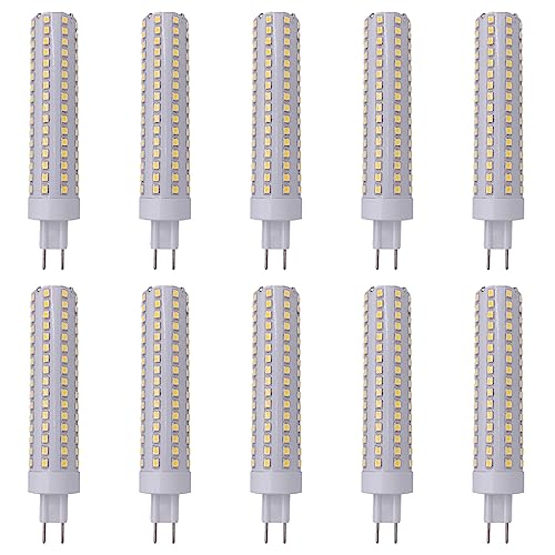 PAZWAHF Dimmbare G8 5-LED-Glühbirne 15 Watt 1500 Lumen G8 5-LED-Maisbirne mit Doppelstiftsockel entspricht 150 Watt Halogen einstellbare Helligkeit 10 100% 10 Stück