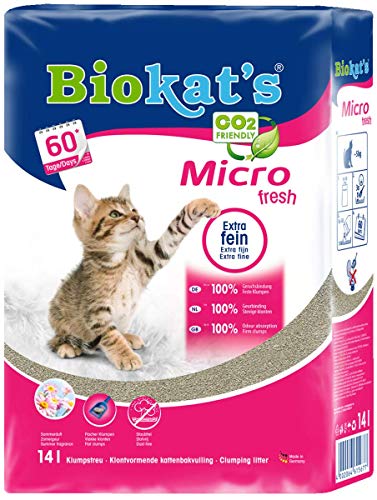 Gimborn 615677 Katzen Streu Biokat Micro Fresh PE 14 L