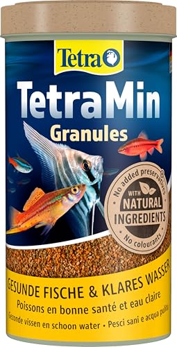 TetraMin Granules - langsam absinkendes Fischfutter ideal für Fische in der mittleren Wasserschicht des Aquariums 500 ml Dose