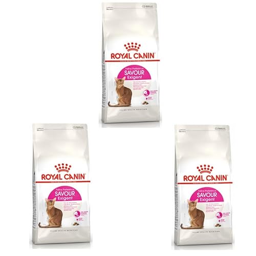 ROYAL CANIN Savour Exigent 3er Pack 3 x 400 g Alleinfuttermittel für besonders wählerische Katzen ab dem 12. Monat Kann dazu beitragen die Harnwegsgesundheit zu fördern