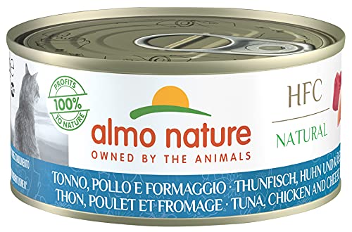 almo Nature HFC Natural - Thunfisch Huhn Käse - 24 x 150 g