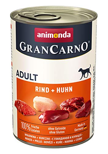 animonda Gran Carno adult Hundefutter Nassfutter für erwachsene Hunde Rind Huhn 6 x 400 g