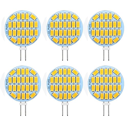 ShuoHui G4 LED neutralweiß Lampen 3W AC DC 12V 4000K 400Lm Ersatz für 30W Halogenlampen Glühlampen LED G4 klein Stiftsockellampe Leuchtmittel Birne Licht 2