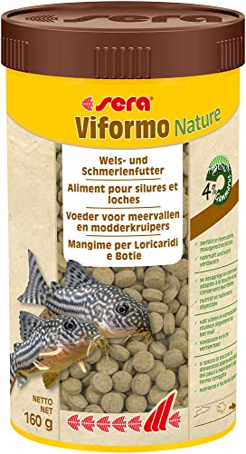 sera Viformo Nature 250 ml Nahrhaftes Tablettenfutter für Welse OHNE Farb- und Konservierungsstoffe Artgerechte Ernährung für Bodenfische Mit Gammarus vitaminreichen Seealgen