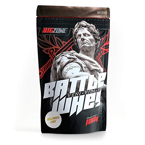 Big Zone BATTLE Concentrate Eiweiss Lecker Qualität Made in Germany 1000g 1KG Milchreis Zimt