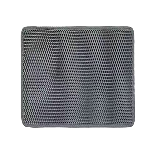 Matte für Katzentoilette Wabenmuster wasserabweisend Streukontrolle für Boden doppellagig weich auf Katzenpfoten