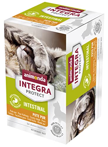animonda Integra Protect Intestinal Katze Diät Katzenfutter Nassutter bei Durchfall oder Erbrechen Pute pur 6 x 100 g