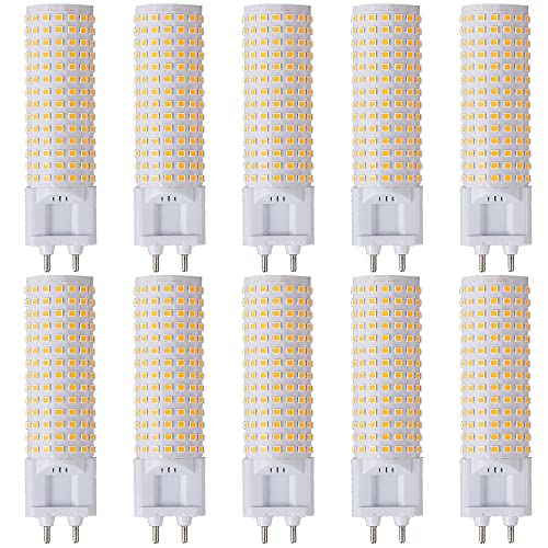 PAZWAHF G12 LED Birne 18W 2800 Lumen 3000K 4000K 6000K 3 Farbtemperaturen Konstantstrom Flackerfrei Doppelstiftsockel G12 Nicht dimmbar AC 85-265V 10 Stück