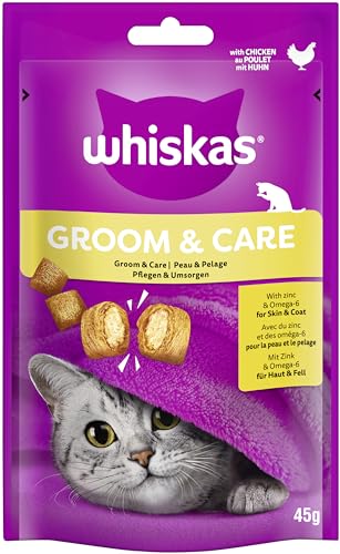 WHISKAS Portionsbeutel Groom Care mit Huhn 1 x 45g