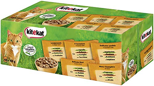 Kitekat Katzenfutter Landpicknick in Sauce 48 Stück 48 x 100 g