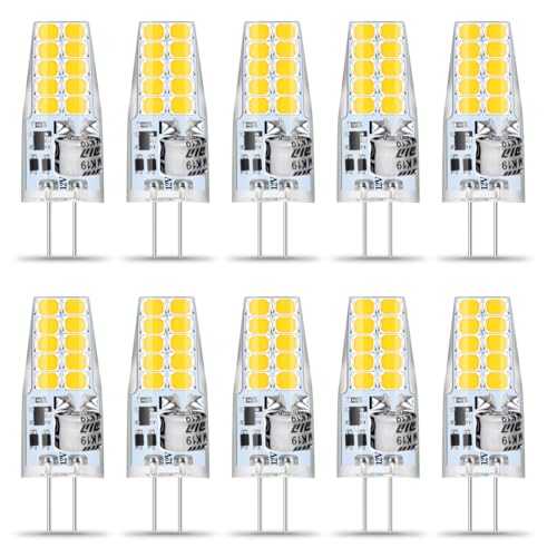 Wenscha 3W ersetzt 30W Halogen 4000K Neutralweiß Tageslicht 300 Lumen 360 Abstrahlwinkel Stiftsockel flimmerfrei 10er