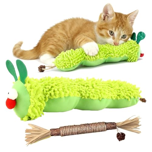 EduPlayte 2 Stück Katzenminze Spielzeug Interaktives Katzenspielzeug zur Selbstbeschäftigung Interaktives Spielzeug für Katzen Für Katzenzahnhygiene Aktivität