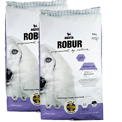 2x 12 5kg Robur Sensitive Single Protein Lamb weizenfrei