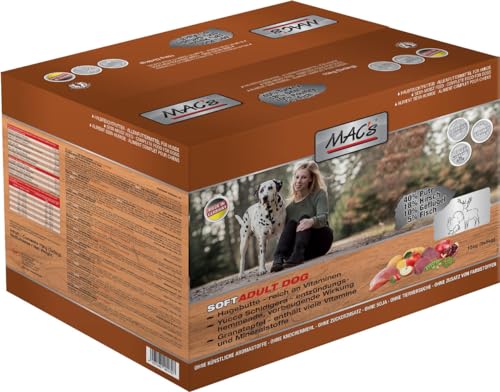 Mac s Dog Premium Halbnassfutter für Hunde Truthahn und Hirsch 15 kg
