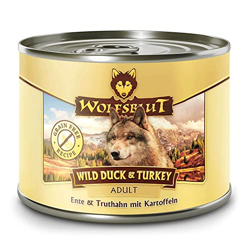 Wolfsblut - Wild Duck Turkey - 6 x 200 g - Ente Truthahn - Nassfutter - Hundefutter - Getreidefrei