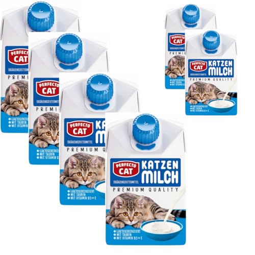 Perfecto Cat Premium Katzenmilch Milch 200 mililiter X 6 STÜCK