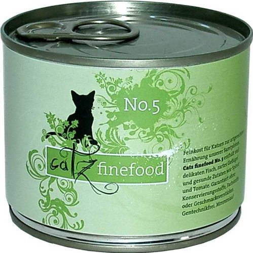 catz finefood No.5 Lachs 200 g - Sie erhalten 6 Packung en Packungsinhalt 200 g